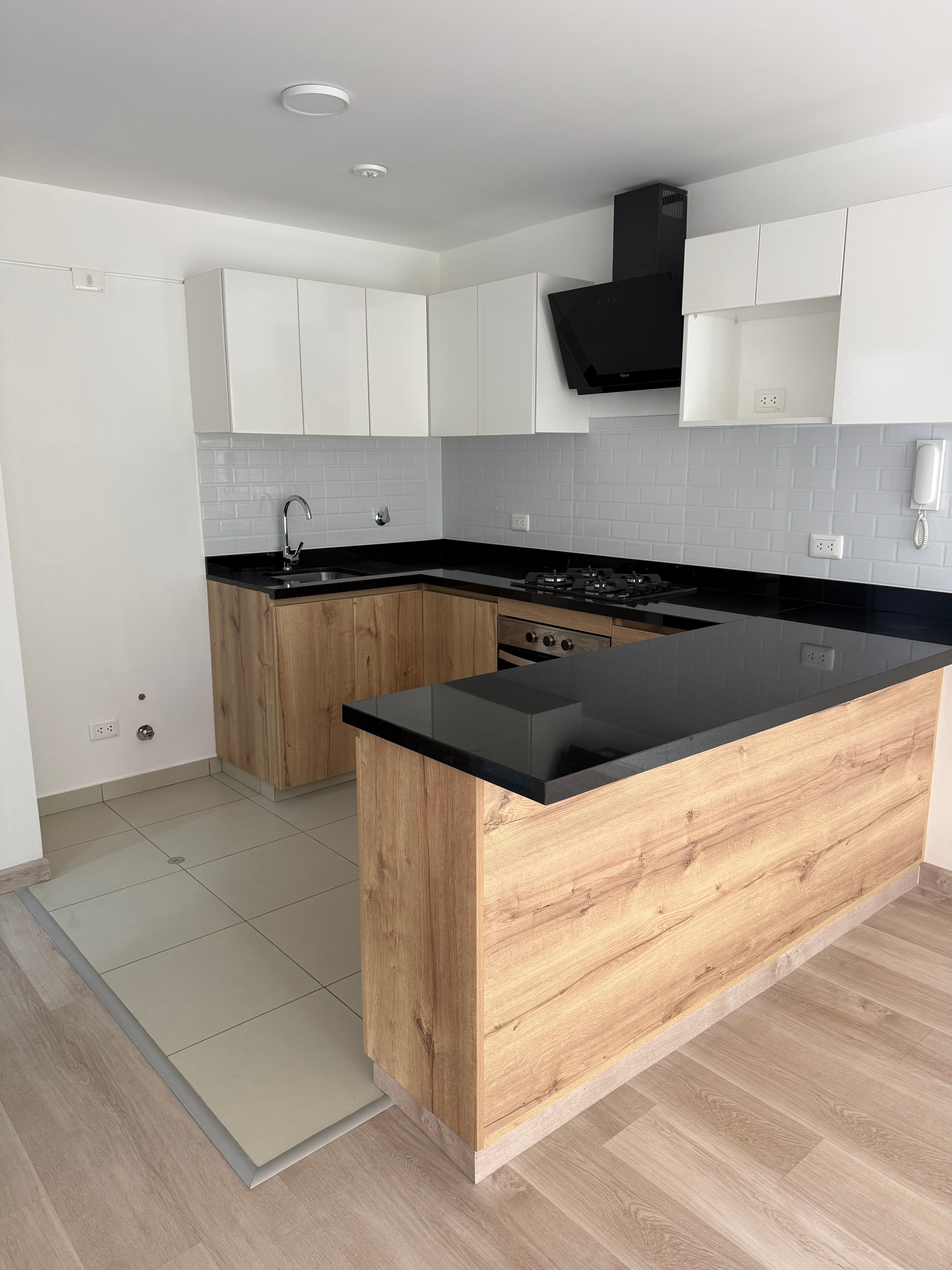 Cocina americana vista lateral