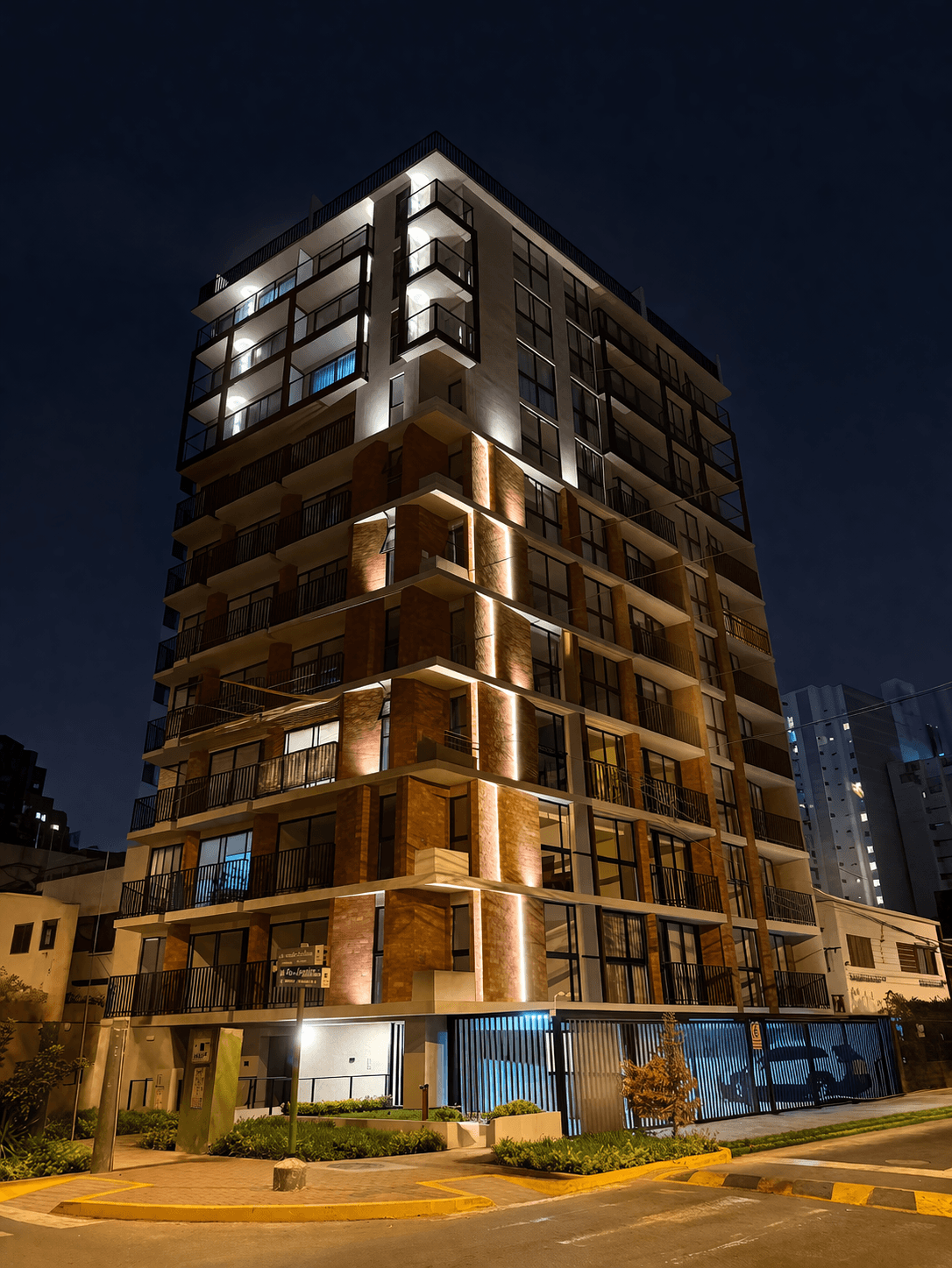 Edificio de noche